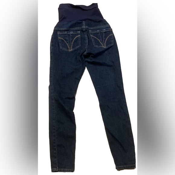 Indigo Blue Women’s XS Over The Belly Slim Stretchy Maternity Skinny Jeans - Picture 5 of 5